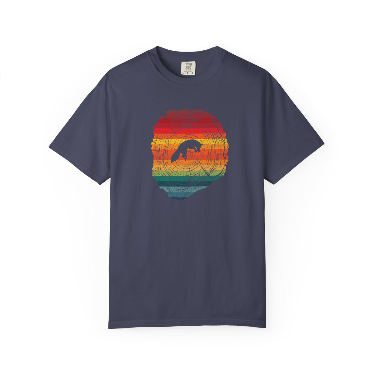 Playful Fox Tree Ring T-Shirt