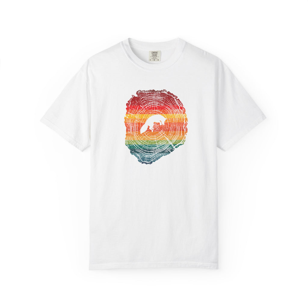 Playful Fox Tree Ring T-Shirt