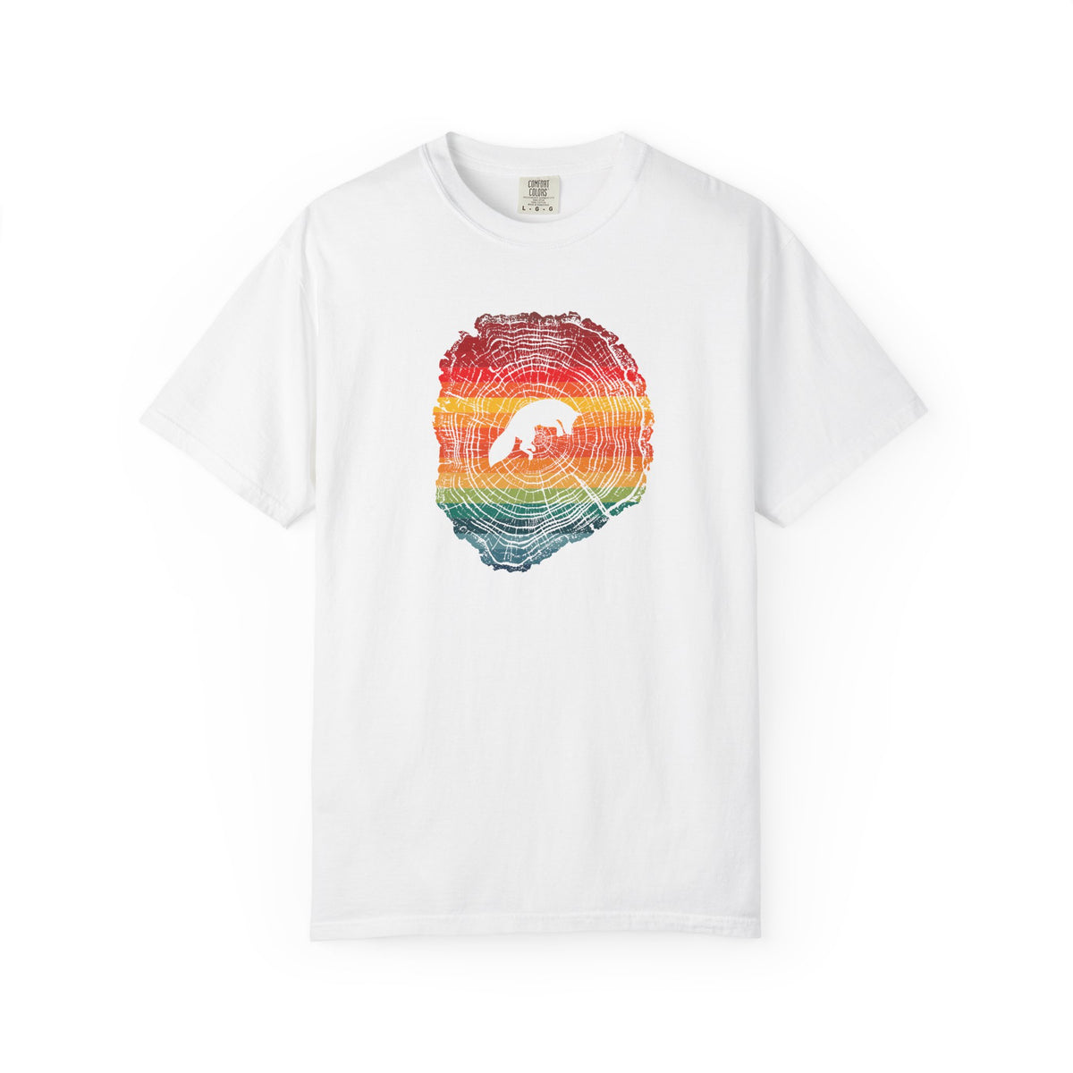 Playful Fox Tree Ring T-Shirt