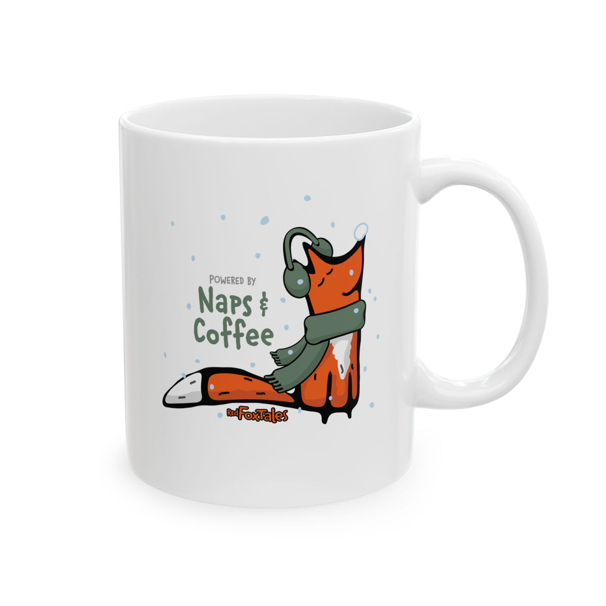 Powered by Naps & Coffee Fox Mug