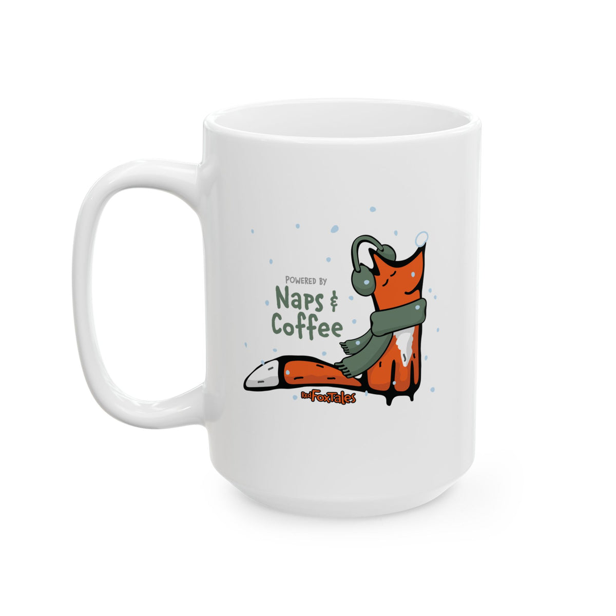 Powered by Naps & Coffee Fox Mug