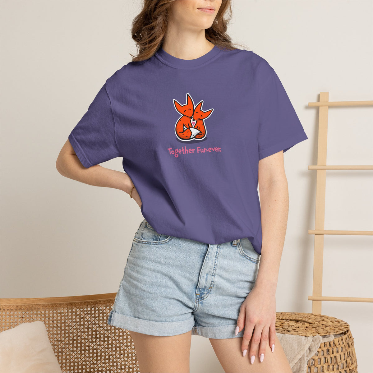 Together Fur-ever Fox Couple T-Shirt