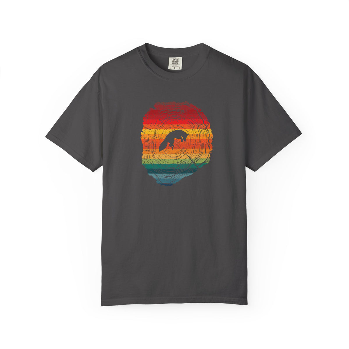 Playful Fox Tree Ring T-Shirt